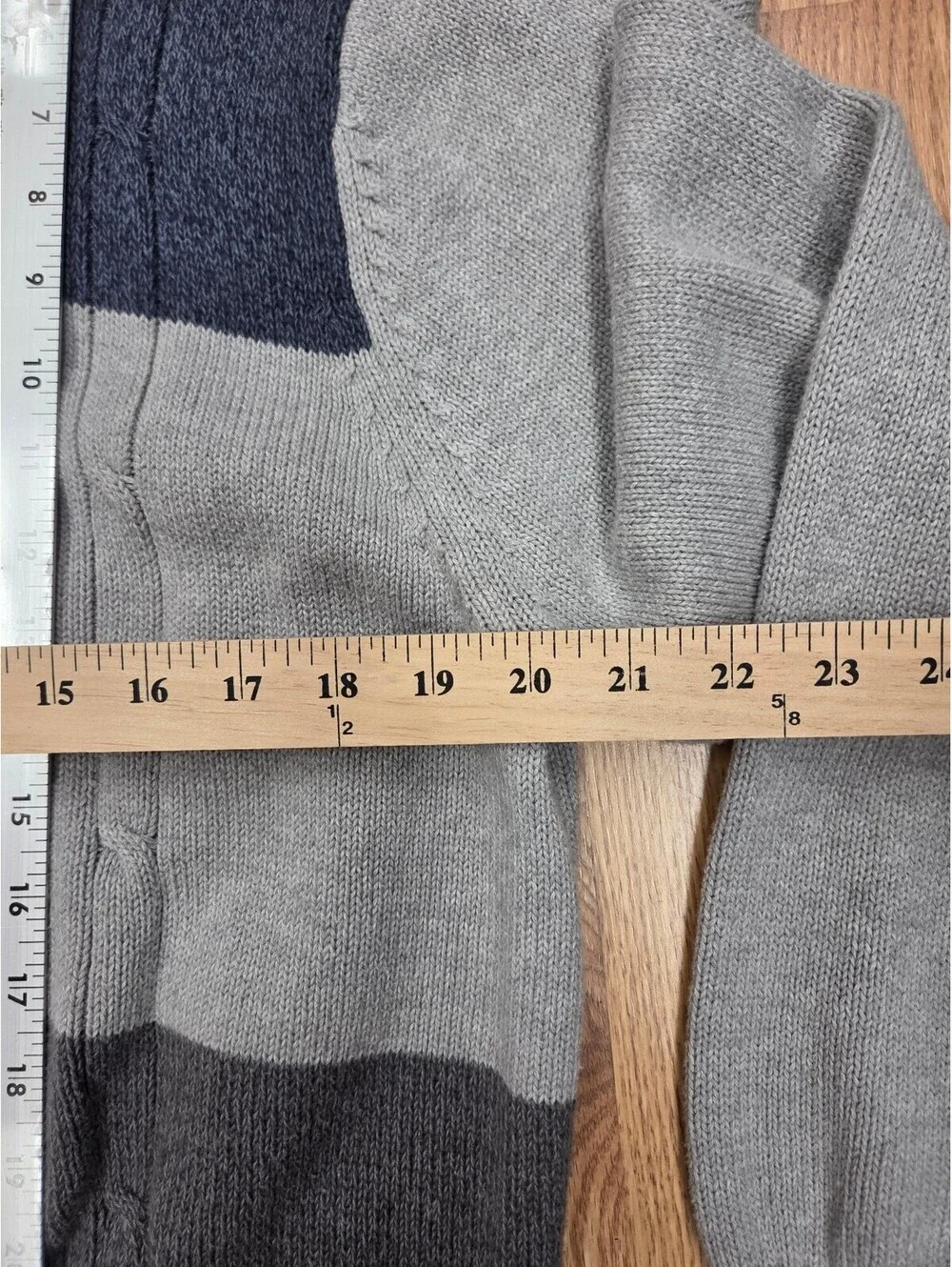 Dockers Men's Color Block Knit Sweater Medium 100% Cotton Grandpacore Academia
